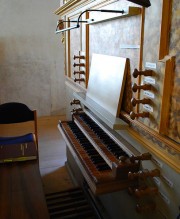 La console de l'orgue. Cliché personnel