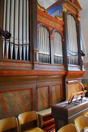 La tribune, l'orgue et sa console. Cliché personnel