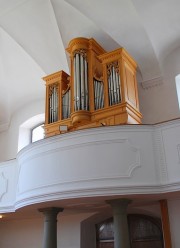 L'orgue en contre-plongée. Cliché personnel