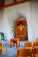 Vue intérieure avec l'orgue dans le choeur. Cliché personnel