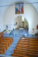 Vue de la nef de cette église depuis la tribune de l'orgue. Cliché personnel