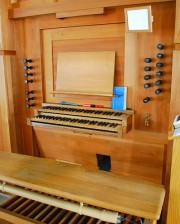 Console de l'orgue. Cliché personnel