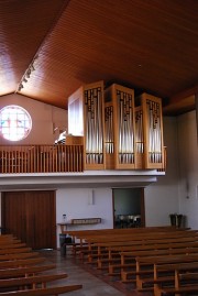 Vue intérieure avec l'orgue. Cliché personnel