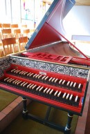 Un clavecin Kurt Wittmayer (église catholique de Wangen-an-der-Aare). Cliché personnel (mars 2011)