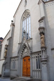 Façade de l'église St-Laurent de St-Gall. Cliché personnel (mai 2011)