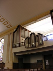 L'orgue Ziegler du Temple de Colombier. Cliché personnel