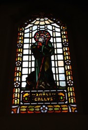 Vitrail: saint Gall. Cliché personnel