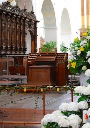 Console de l'orgue de choeur. Cliché personnel