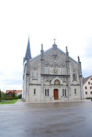 Vue extérieure de l'église d'Oberegg. Cliché personnel (mai 2011)