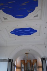 Vue du plafond de la nef. Cliché personnel