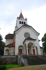 Vue de l'église réformée de Rorschach. Cliché personnel