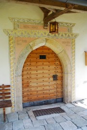 Porte de l'église de Valchava. Cliché personnel