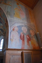 Peintures murales à l'entrée du choeur, à droite. Cliché personnel
