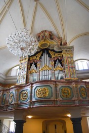 Belle vue de l'orgue italien (buffet rococo, 1772). Cliché personnel