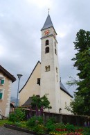 Vue de l'église réformée de Silvaplana. Cliché personnel