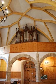 Vue générale de l'orgue et de la tribune. Cliché personnel