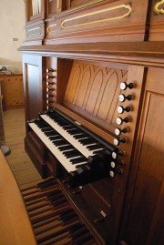 Console de l'orgue. Cliché personnel