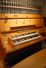 La console de l'orgue. Cliché personnel