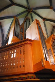 Vue de l'orgue en contre-plongée. Cliché personnel