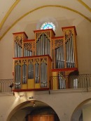 L'orgue Cabourdin de l'église de Roquebrune-sur-Argens. Cliché personnel (sept. 2011)
