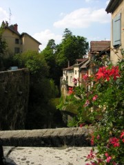 Pont sur la Cuisance à Arbois. Cliché personnel