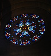 Rose du transept Nord (G. Loire et Fils à Chartres, milieu 20ème s.). Cliché personnel