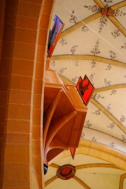 L'orgue Renaissance Metzler, vu en contre-plongée verticale. Cliché personnel