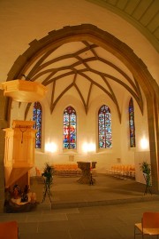 Vue du choeur de l'église. Cliché personnel