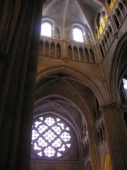 Elévation du transept sud et de la rose du 13ème s. Cliché personnel