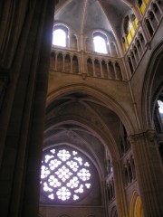 Elévation du transept sud et de la rose du 13ème s. Cliché personnel