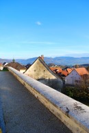 Vue depuis le parvis de l'église. Cliché personnel