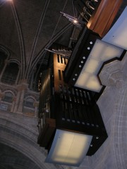 Grand orgue Fisk vu en contre-plongée. Cliché personnel
