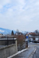 Vue du paysage de février en direction des Préalpes. Cliché personnel