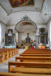 La nef et le choeur. Cliché personnel