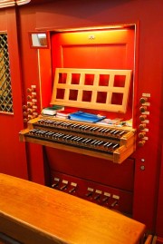 Console de l'orgue. Cliché personnel