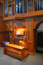 Console de l'orgue. Cliché personnel