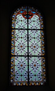 Vue d'un vitrail décoratif. Cliché personnel