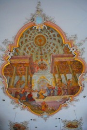 Plafond peint par Franz Ludwig Herrmann (1781). Cliché personnel