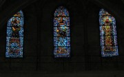 Trois vitraux du transept Nord. Cathédrale de Lausanne. Cliché personnel