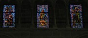 Trois vitraux du transept Nord. Cathédrale de Lausanne. Cliché personnel