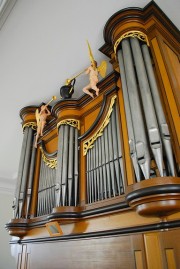 Vue de l'orgue en tribune. Cliché personnel