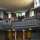 Vue globale de l'orgue Metzler (1964) de l'église cathol. de Liestal. Cliché personnel (mars 2012)