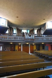 Vue globale de l'orgue Metzler depuis le choeur. Cliché personnel