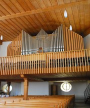 Vue de l'orgue au zoom, depuis l'entrée du choeur. Cliché personnel