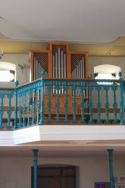 Une vue de l'orgue depuis la nef. Cliché personnel