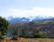 Paysage devant l'église. Cliché personnel