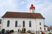 Vue de l'église au format panoramique. Cliché personnel (mars 2012)