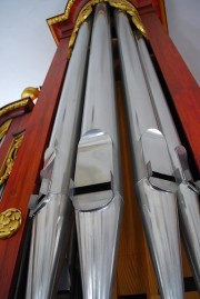 Tuyaux de la Montre de l'orgue. Cliché personnel