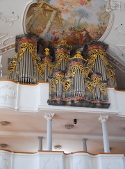 Vue du grand orgue en contre-plongée. Cliché personnel