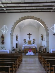 Vue intérieure de l'église de Develier. Cliché personnel